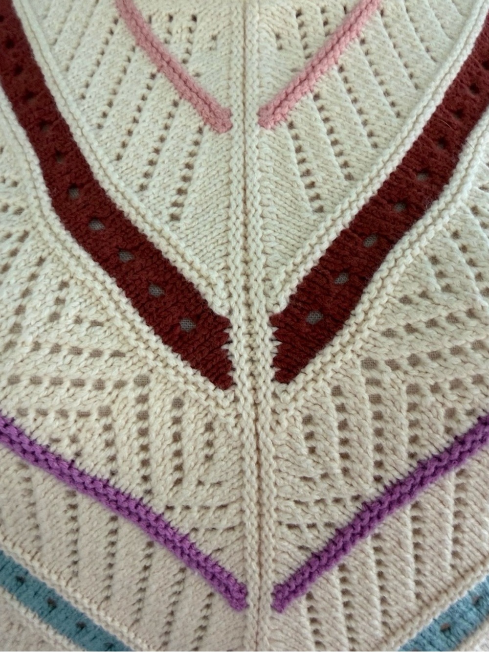 Marine Layer Brooke Chevron Stripe Open Stitch Sweater XL - Picture 12 of 16